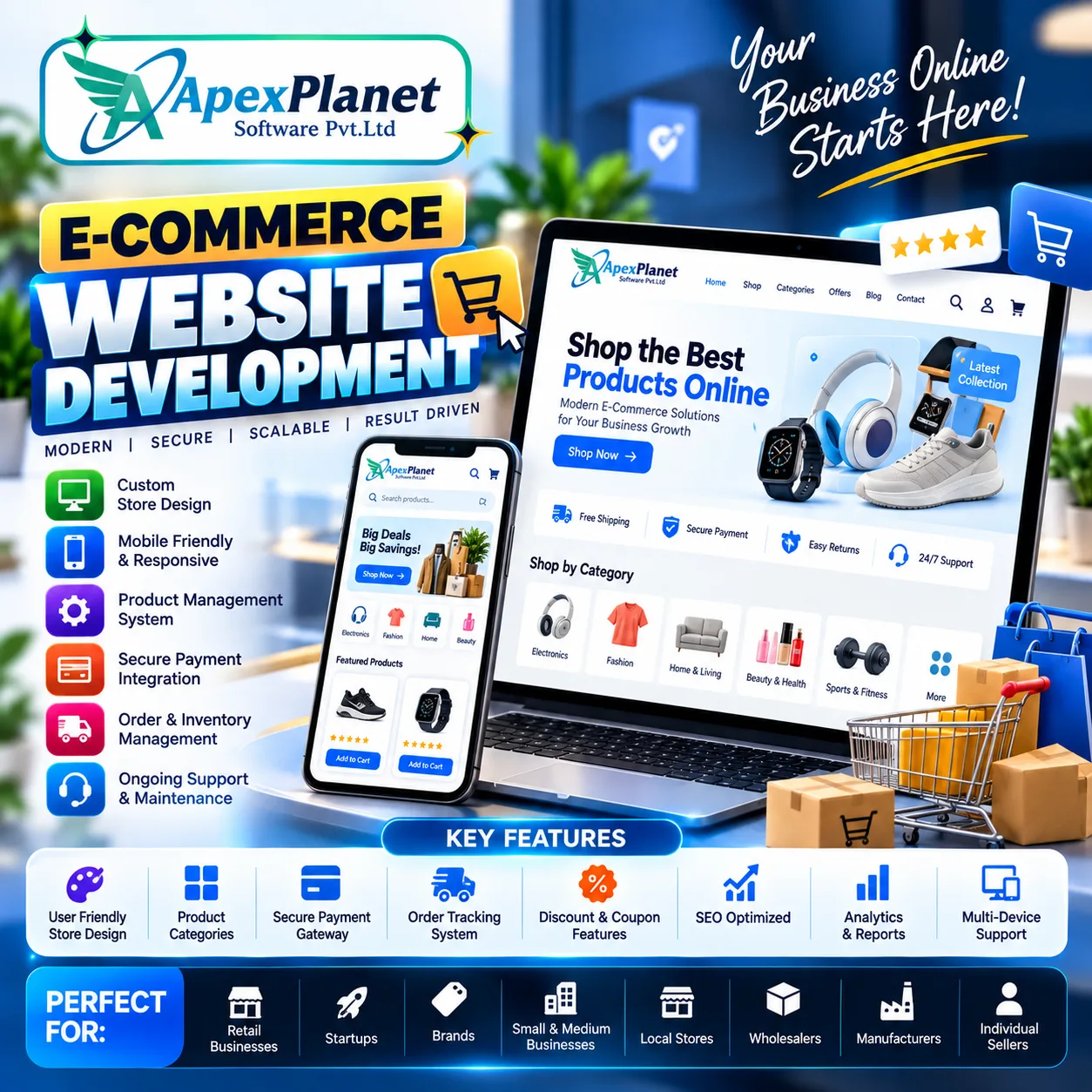 E-Commerce Website Development – ₹41,299 (GST Included)