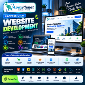 Professional Website Development – ₹29,499 (GST Included)
